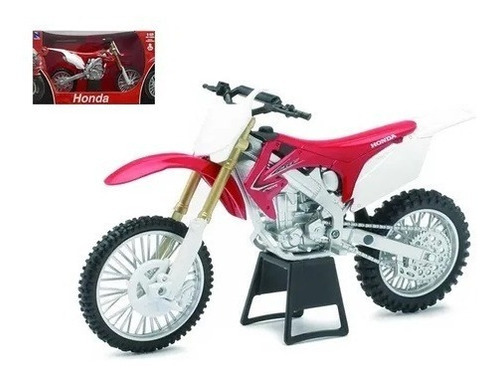 Moto Honda Crf 250r Motocross 1:12 Colección New Ray Roja