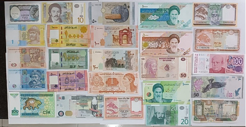 25 Billetes De Todo El Mundo 100% Originales Reales  Nuevos 