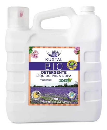 Detergente Para Ropa Kuxtal Biodegradable 10 Litros