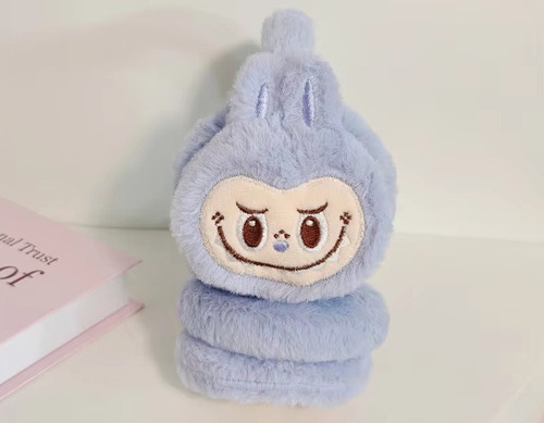 Orejera De Felpa Para Invierno Labubu Lila Labubu