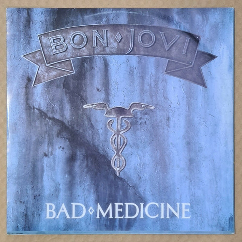 Vinilo Bon Jovi Bad Medicine 1988 Single 12' Del New Jersey