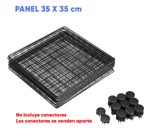 Imagen 2 de 8 de Panel Cubos Modulares Jaula Corral Deco Expandibles Metal X1