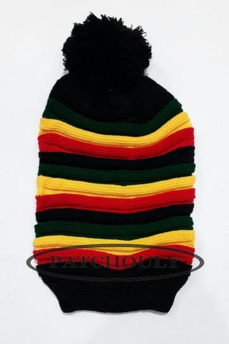 Imagen 5 de 9 de Gorro Tam Jamaiquino Reggae Rasta Para Dreadlocks Unisex Bob