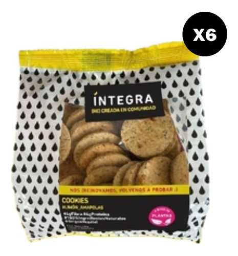 Integra - Cookies Limón Y Amapolas X 6 Unidades