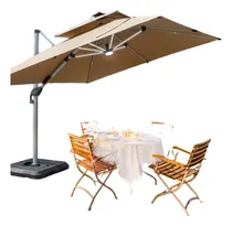 Comprar Quitasol Windproof - Uv - Led De 3x3m  Incluye Base 