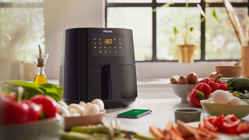 Airfryer Philips Digital Conectada Serie 5000 Hd9255/80 Color Negro