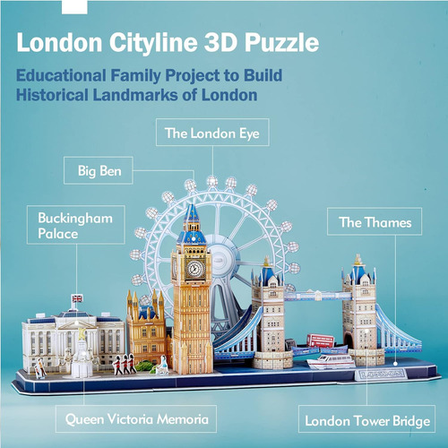 Rompecabezas 3d Para Niños De 8 A 12 A 14 Años, London Arts