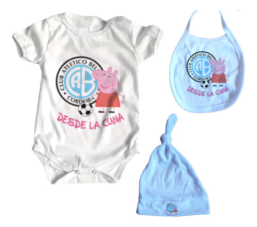 Set Ajuar Bebe X3 Piezas Belgrano De Cordoba