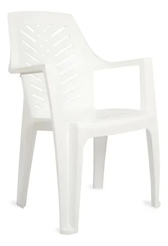 Silla De Jardin Plastica Marbella Exterior Reforzada Apilable Garden Life