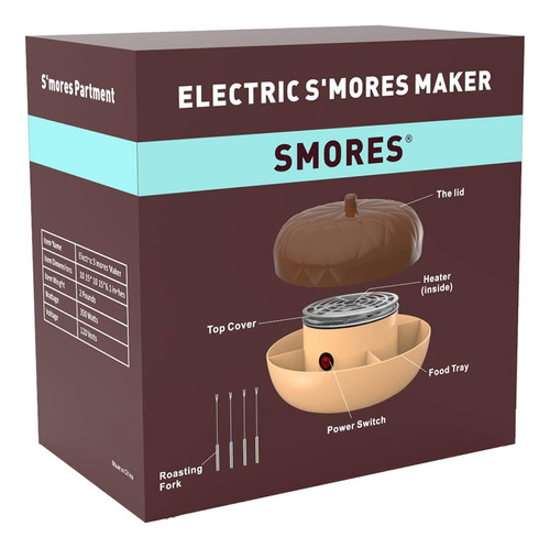 S'mores Maker De Mesa Para Interiores, Fabricante Eléctrico 