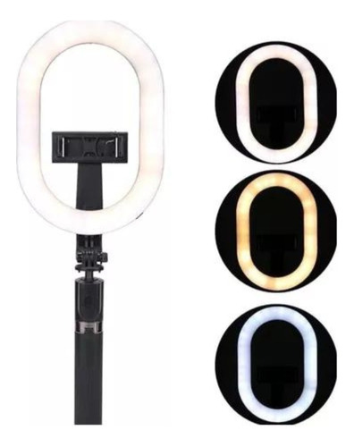 Aro De Luz Led Monopod Bluetooth Selfie Tripode Multifuncion