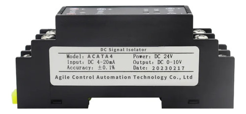 Convertidor Aislado Corriente A Voltaje 4-20ma A 0-10v Plc