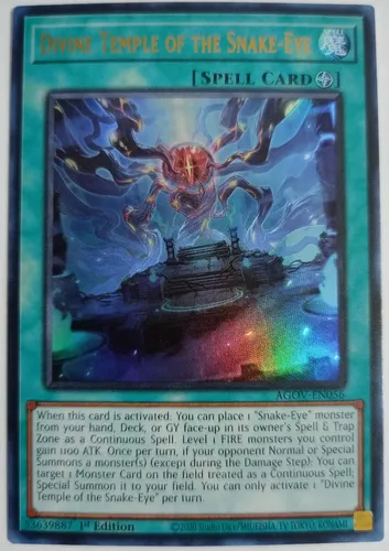 Divine Temple Of The Snake-eye - Ultra Rare Agov