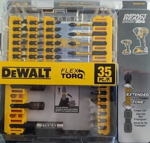 Imagen 1 de 2 de Juego De Puntas De Impacto Dewalt 35 Piezas Con Estuche