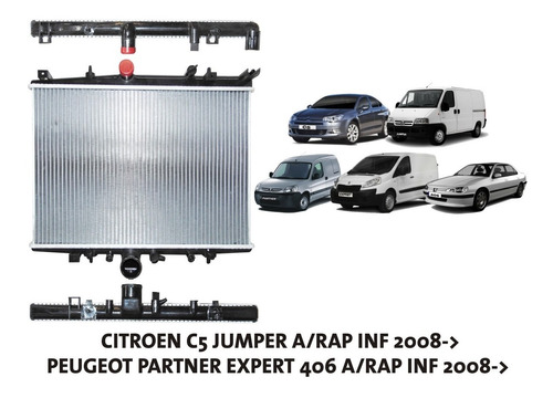 Radiador Peugeot Partner Expert /406 Ac/ Rap.inferior 2008