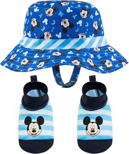 Disney Mickey Mouse Sunny Fun - Gorro De Natación Y Botines 