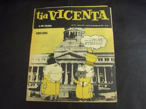 Revista Tia Vicenta # 276  (9 De Diciembre 1963)