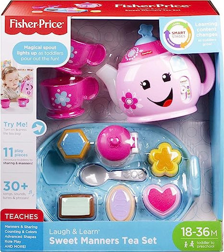 Set De Juego Fisher-price Té Dulces Y Modales Rí