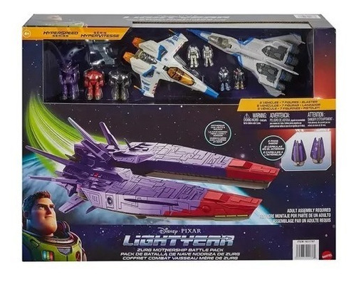 Set Batalla Mattel Nave Nodriza Zurg Lightyear Disney Pixar