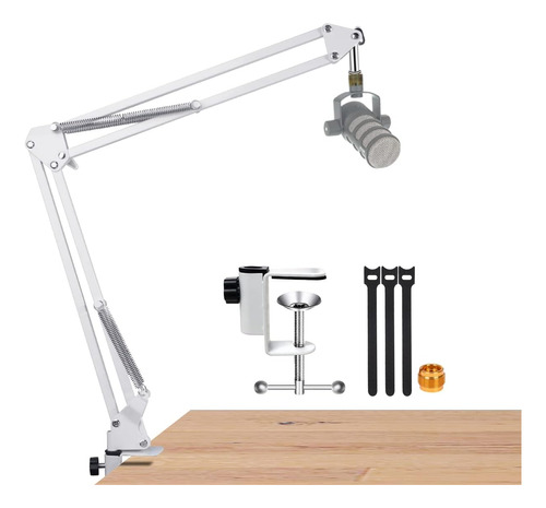 Para Rode Podmic White Boom Arm, Soporte De Micrófono Blanco