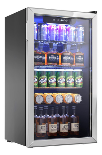 Refrigerador De Bebidas Icyglee 126 Latas Mini Nevera Con