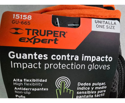 Guantes Contra Impacto Truper Expert Sensibles P/ Celular