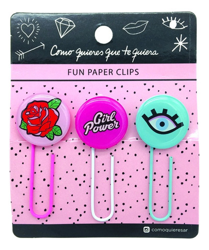 Broches Clips Fun Paper Clips Como Quieres X3u Mooving Color Rosa