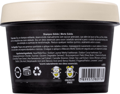 Shampoo Esfoliante Lola Cosmetics Morte Súbita 100g