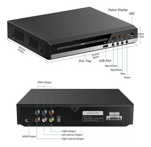 A Leitor De Dvd Com Controle De Ripagem De Cd Rca Usb Mp3