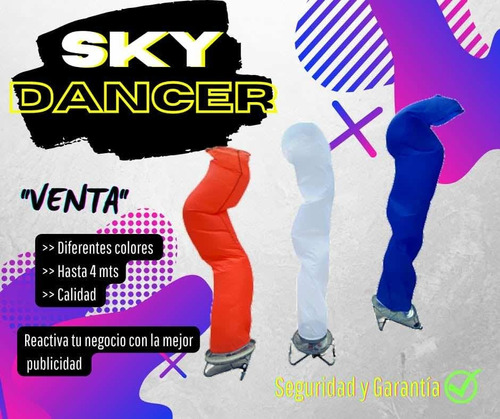 Sky Dancer 3.5mts V/colores Industrial Uso Rudo