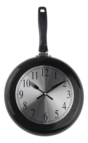 Reloj De Pared, Sarten De Metal De 10 Pulgadas, Reloj De Par