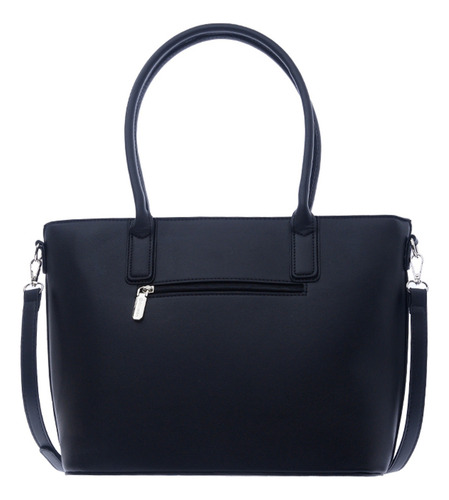 Bolsa Tote Olimba Para Mujer Amplios Compartimientos 9794 Negro Lisa Oro