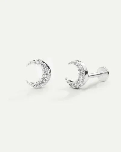 Piercing Recta Diseño Estilo Luna Dorado