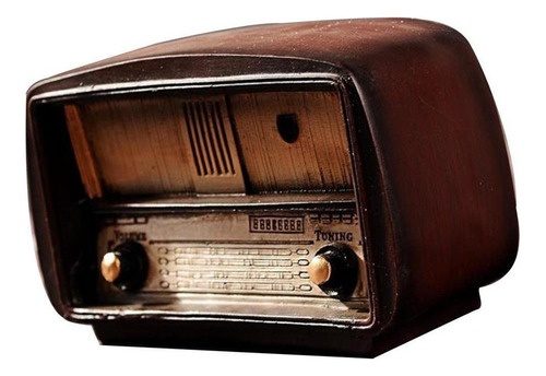 Radio Ornamento De Resina De Retro Colección Decoración