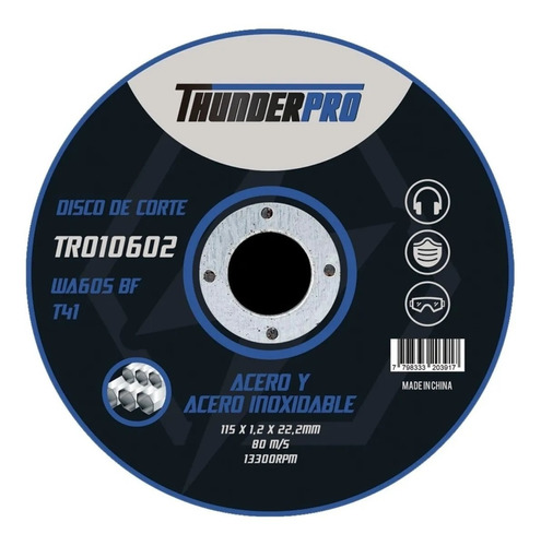 Disco De Corte 115 X 1.2 Thunder X 50 Unidades