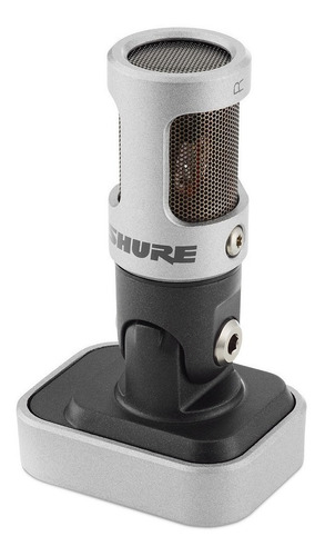 Micrófono Shure Motiv MV88 condensador cardioide negro/plata