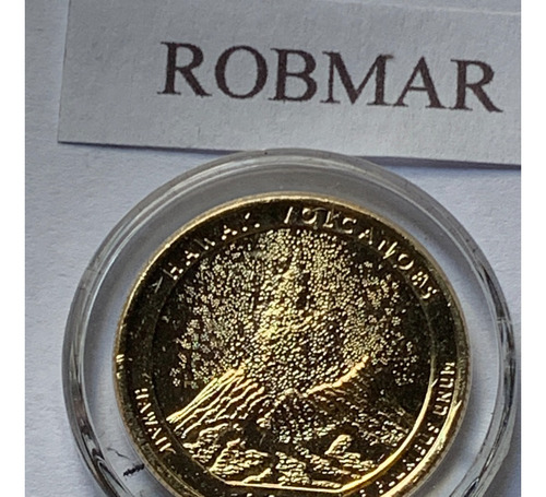Robmar-usa-quarter Bañado Oro 24k Año 2012-n°14-hawaii Volca