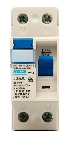 Interruptor diferencial miniatura-para riel din Sica 785625