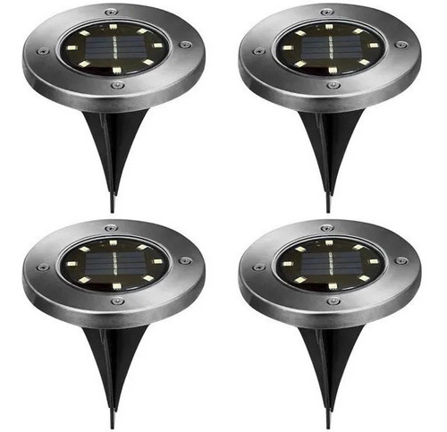 Imagen 1 de 3 de 4 Lamparas De Led 8w Solar Recargable Jardin + Envio Gratis