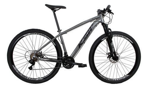 Bicicleta Aro 29 Ksw Xlt 24v Disco Câmbios Index Tamanho Do Quadro 17   Cor Grafite/preto