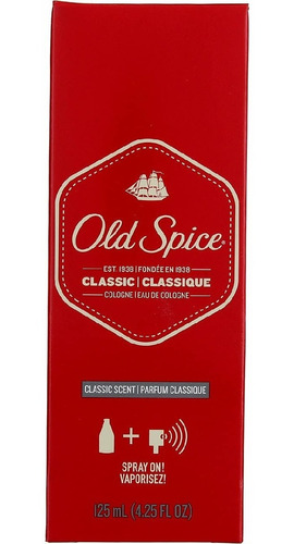 Old Spice Classic Colonia Spray 4.25 Oz