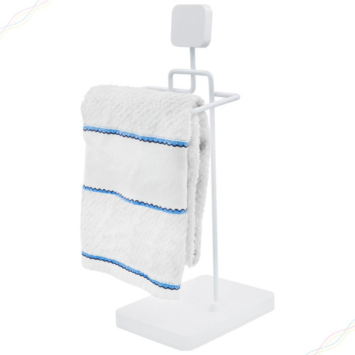 Suporte Porta-toalha Toalheiro De Bancada Para Banheiro Cor Branco