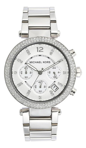 Michael Kors Reloj Parker Para Mujer En Tono Plateado Mk5353