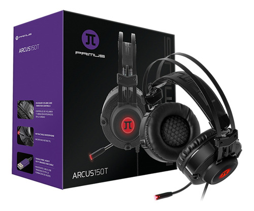 Auriculares Gamer Primus Arcus 150t 7.1 Usb Led Pc Phs-150