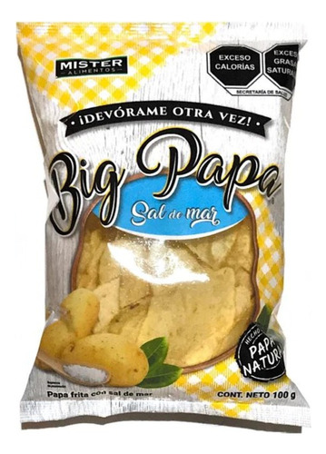 Papas Fritas Con Sal De Mar Mister 100 G