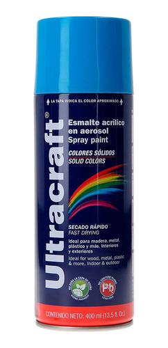 Pintura Azul Claro En Aerosol De 400 Ml, Secado Rápido