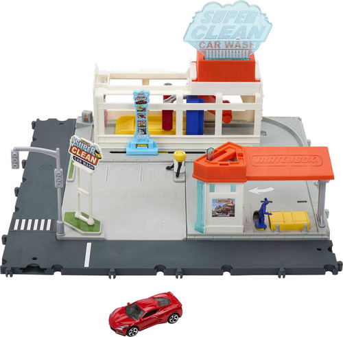 Matchbox Cars Playset, Action Drivers Super Clean Car Wash .