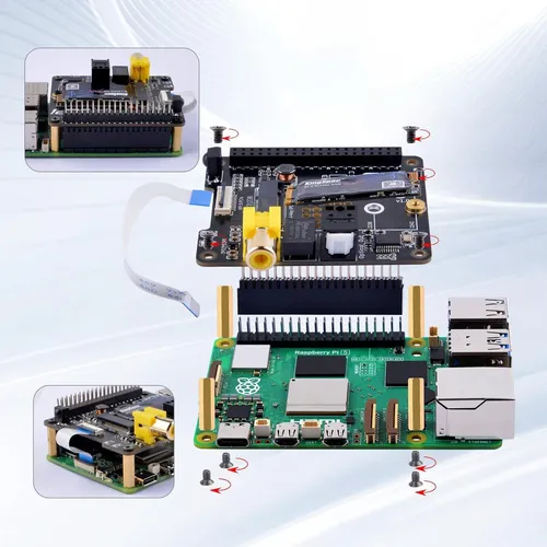 Placa De Expansión Geeekpi Nvdigi Para Raspberry Pi 5 Hifi