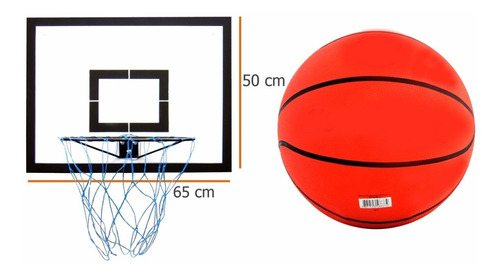 Tabela De Basquete Mdf Com Bola De Basquete Borracha Top