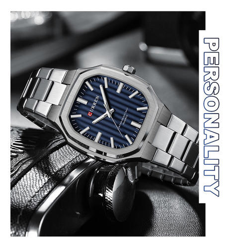 Relojes Impermeables De Acero Inoxidable Curren8458 Fashion